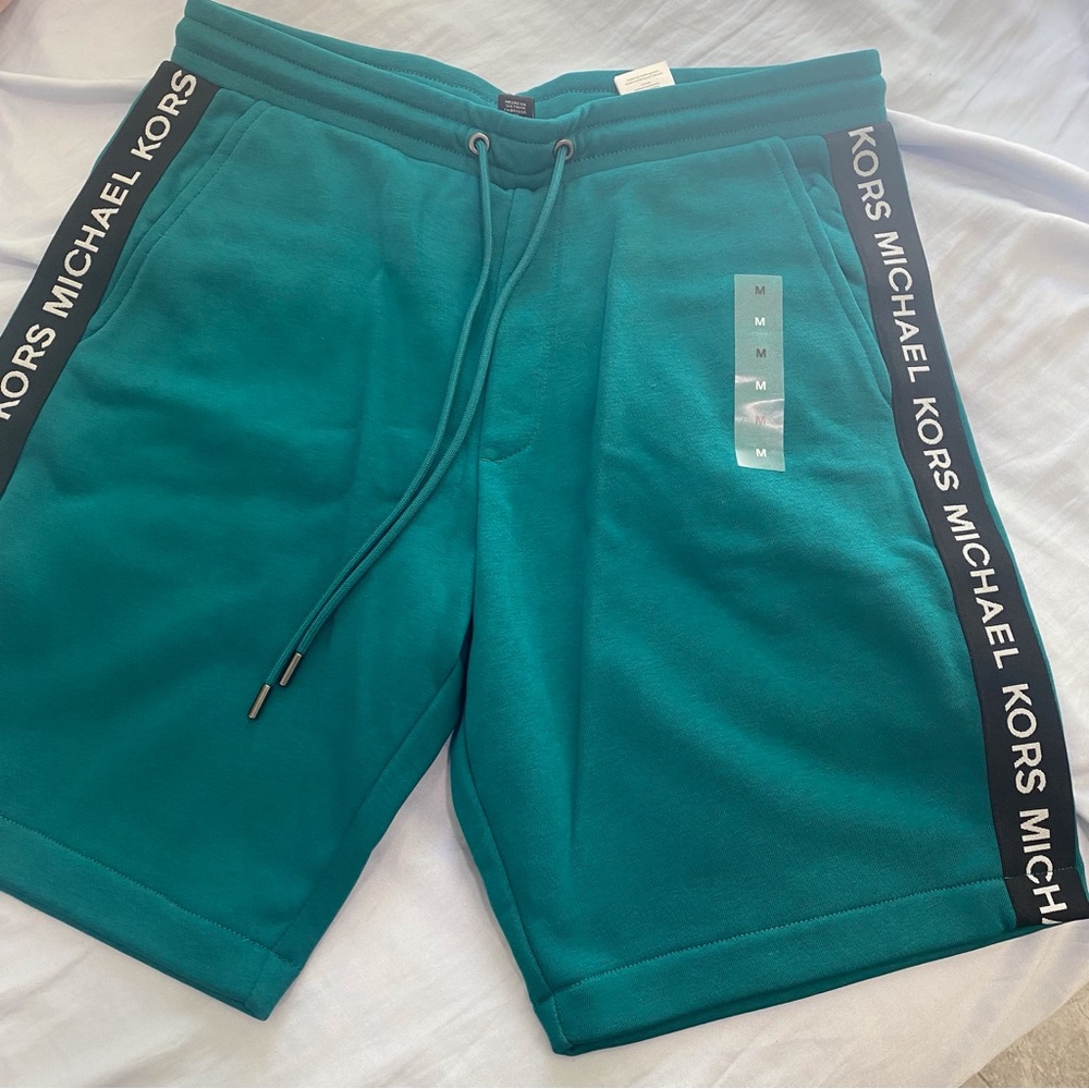 MICHAEL KORS Mens Logo Tape Shorts size Medium